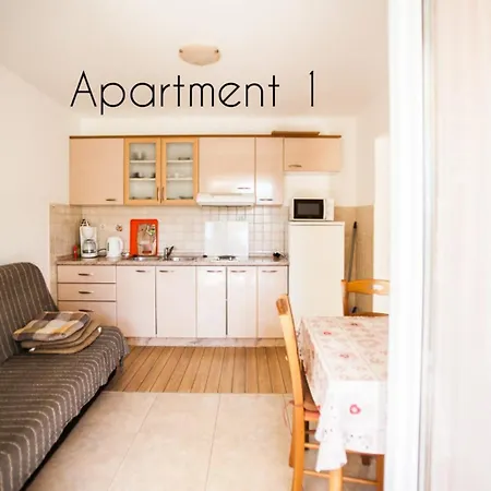 In With Sea View, Terrace, Wireless, Washing Machine Lejlighed Lopar